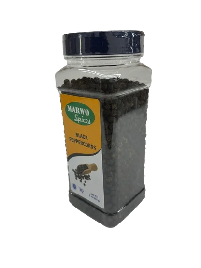 Marwo Spices Whole Black Pepper, 9oz
