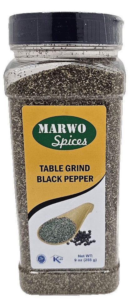 Marwo Spices Black Pepper Ground, 9oz