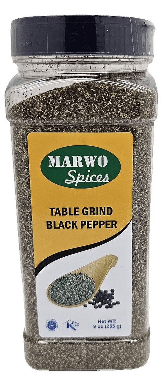 Marwo Spices Black Pepper Ground, 9oz